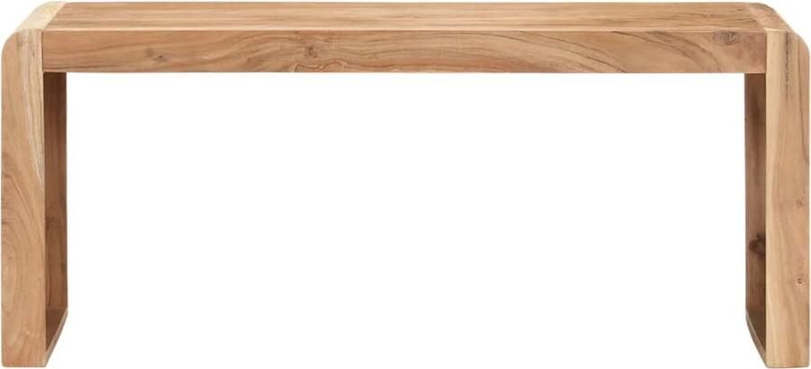 VidaXL Bankje Massief Acaciahout 110x38x46 cm Eetkamerbank Houten Bank Acacia Bank Salontafel Bruine Bank