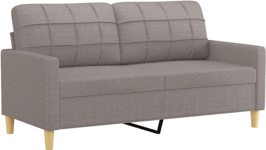 The Living Store 2-zitsbank Taupe Stof 158 x 77 x 80 cm Duurzame stof Tweezitsbank Banks Kopen Lounge Meubels Stoffen Bank Taupe Bank