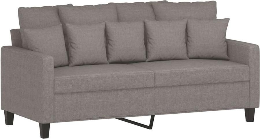 The Living Store 2-zitsbank taupe 158 x 77 x 80 cm duurzame stof Tweezitsbank Banks Kopen Sofa Lounge Meubels Salonmeubilair - Foto 3