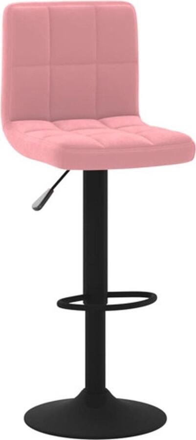 VidaXL -Barkruk-fluweel-roze