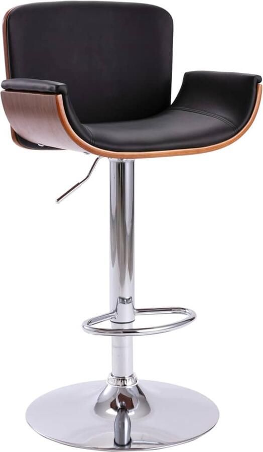 VidaXL Barkruk kunstleer zwart Barstoel Barstoelen Stoel Stoelen