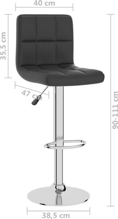 VidaXL Loungestoel Chesterfield kunstleer zwart - Foto 4