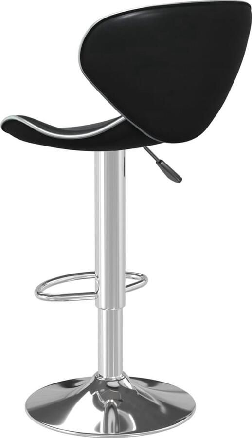 VidaXL Barkruk Kunstleer Zwart Verstelbaar Barstoelen Barkruk Stoel Zwarte Stoel Kunstlederen Stoel