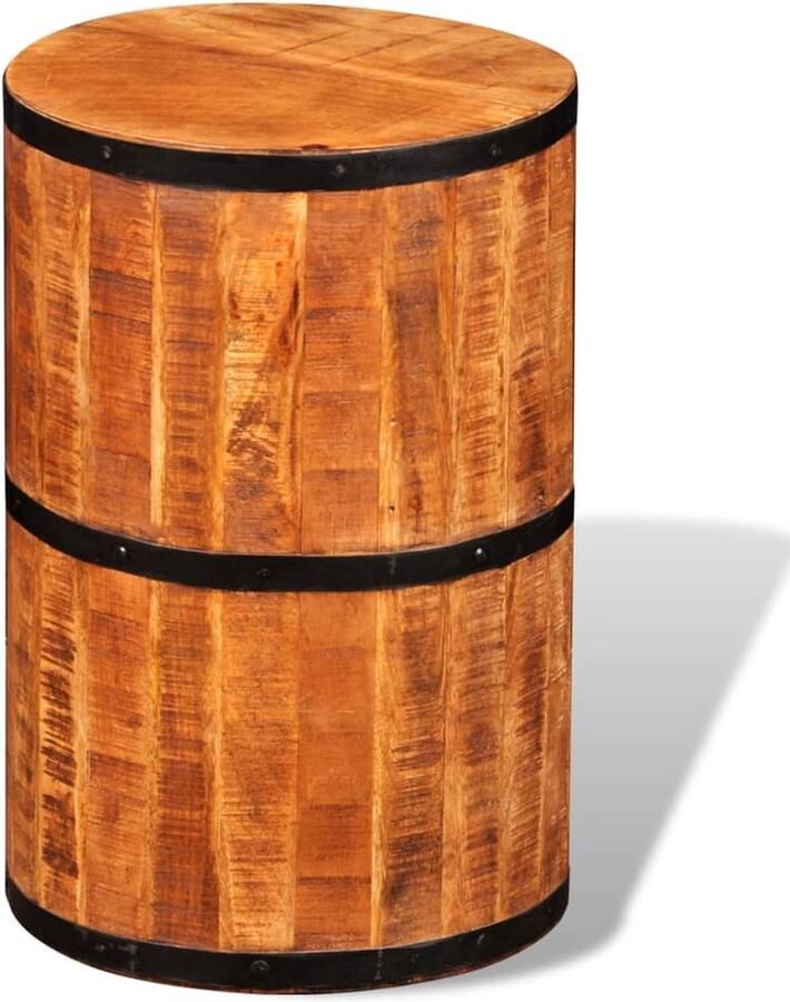 VidaXL Barkruk ruw mangohout