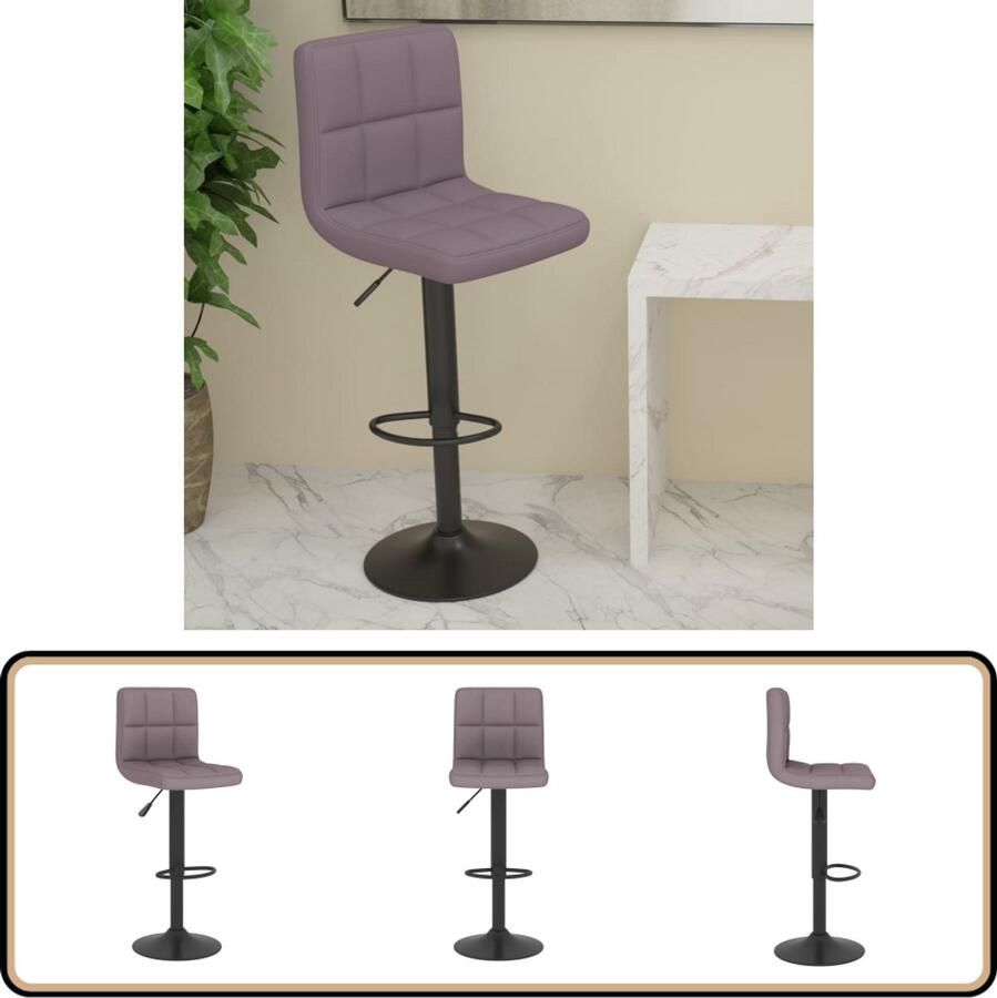 VidaXL Barkruk Stof Taupe In Hoogte Verstelbaar Barstoel Barkruk Stoel Lounge Designstoelen