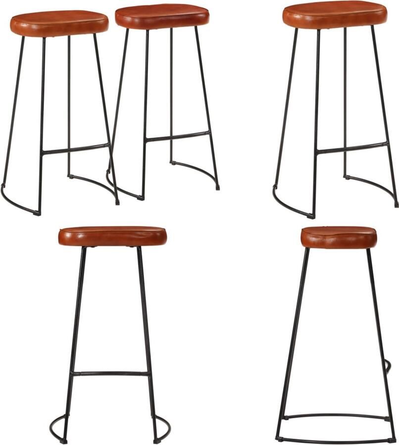 VidaXL Barkrukken 2 st Gavin 44x37 5x78 cm Barkruk Barkrukken Stoel Ontbijt Barkruk