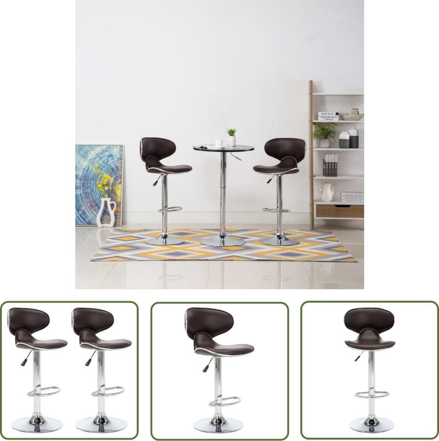 The Living Store Barkrukken Keukenstoelen 50 x 46 cm In Hoogte Verstelbaar Barstoollen Barkrukken Eetkamerstoelen Keukenkrukken Krukjes