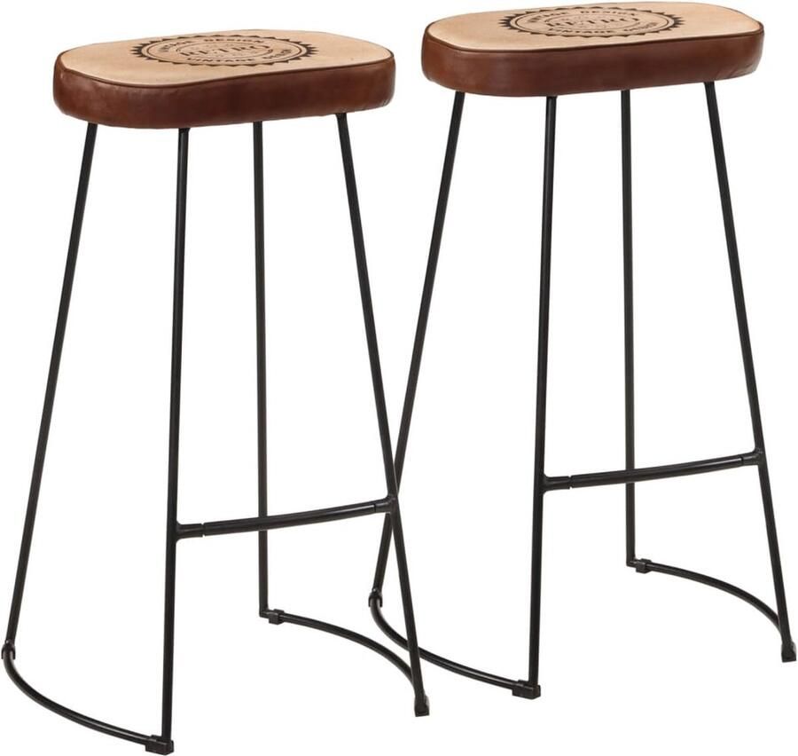 VidaXL Barset 3-delig Mangohout en Metaal Bartafel Bistrotafel Kookeiland Industrieel Design Mangohout