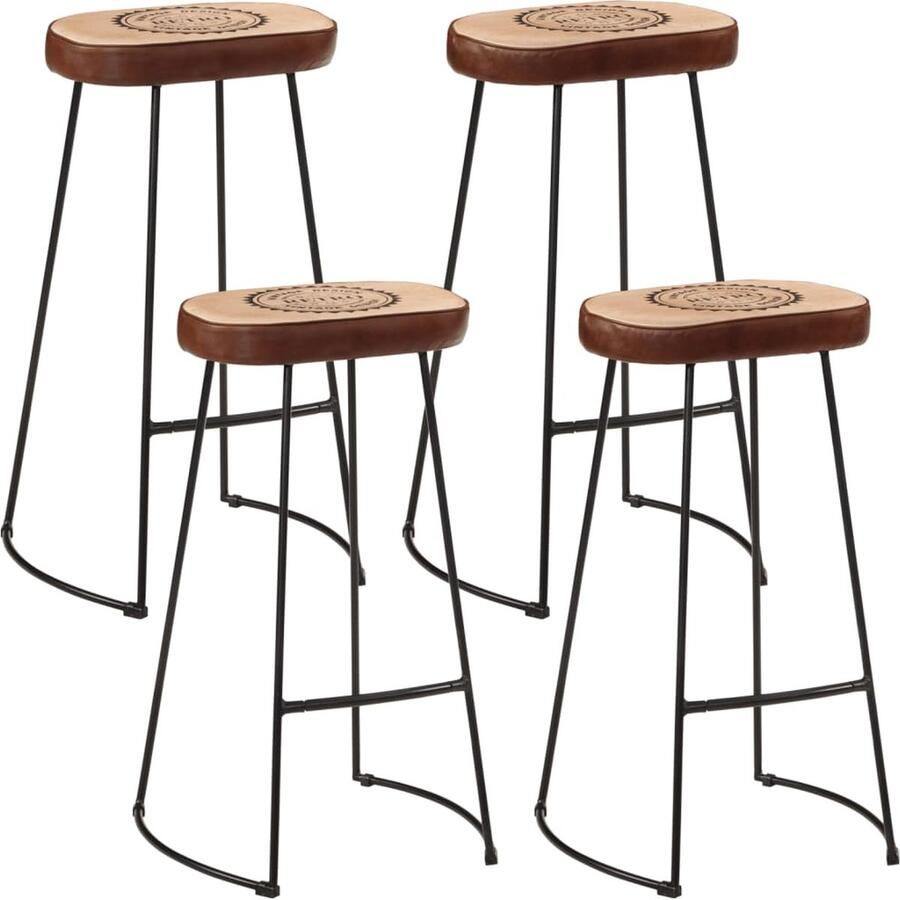 VidaXL Barset Barsets Bar Set Bistroset 5-delige Barset massief ruw mangohout en metaal - Foto 2