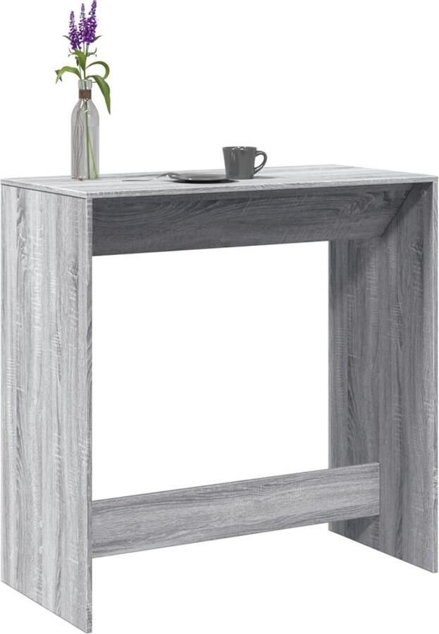 VidaXL Bartafel 102x50x103 5 cm bewerkt hout grijs sonoma eikenkleur - Foto 3