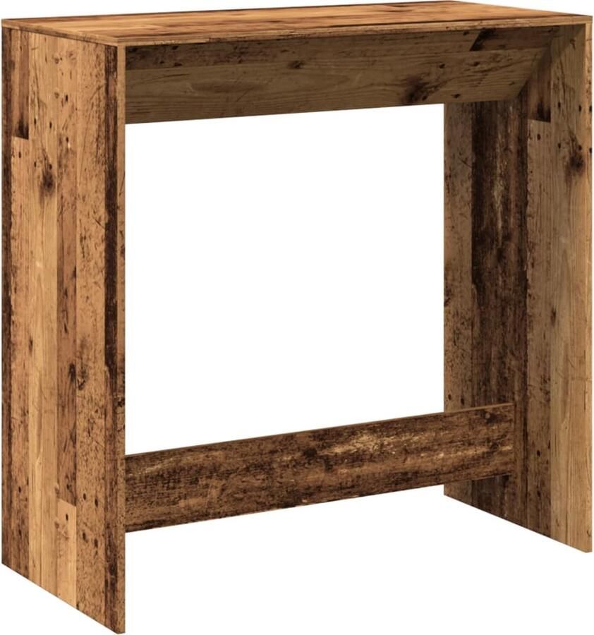 VidaXL Bartafel 102x50x103 5 cm bewerkt hout oud houtkleurig