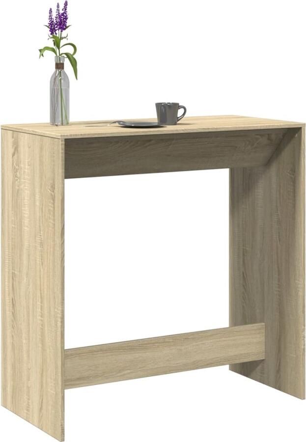 VidaXL Bartafel 102x50x103 5 cm bewerkt hout sonoma eikenkleur - Foto 2