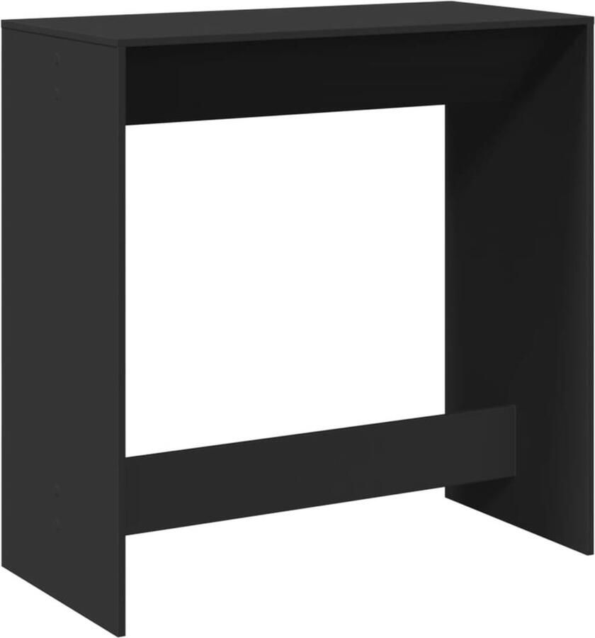VidaXL Bartafel 102x50x103 5 cm bewerkt hout zwart