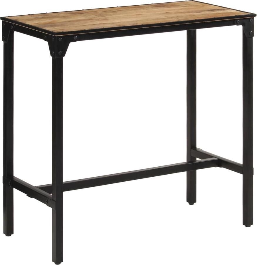 VidaXL Bartafel 110x55x107 cm Mangohout Mangoholzen Bartafel Buiten Bartafel Tuinbartafel Bartafel Bruine Bartafel Duurzame Bartafel Massieve Bartafel Industriële Bartafel Design Bartafel Moderne Bartafel