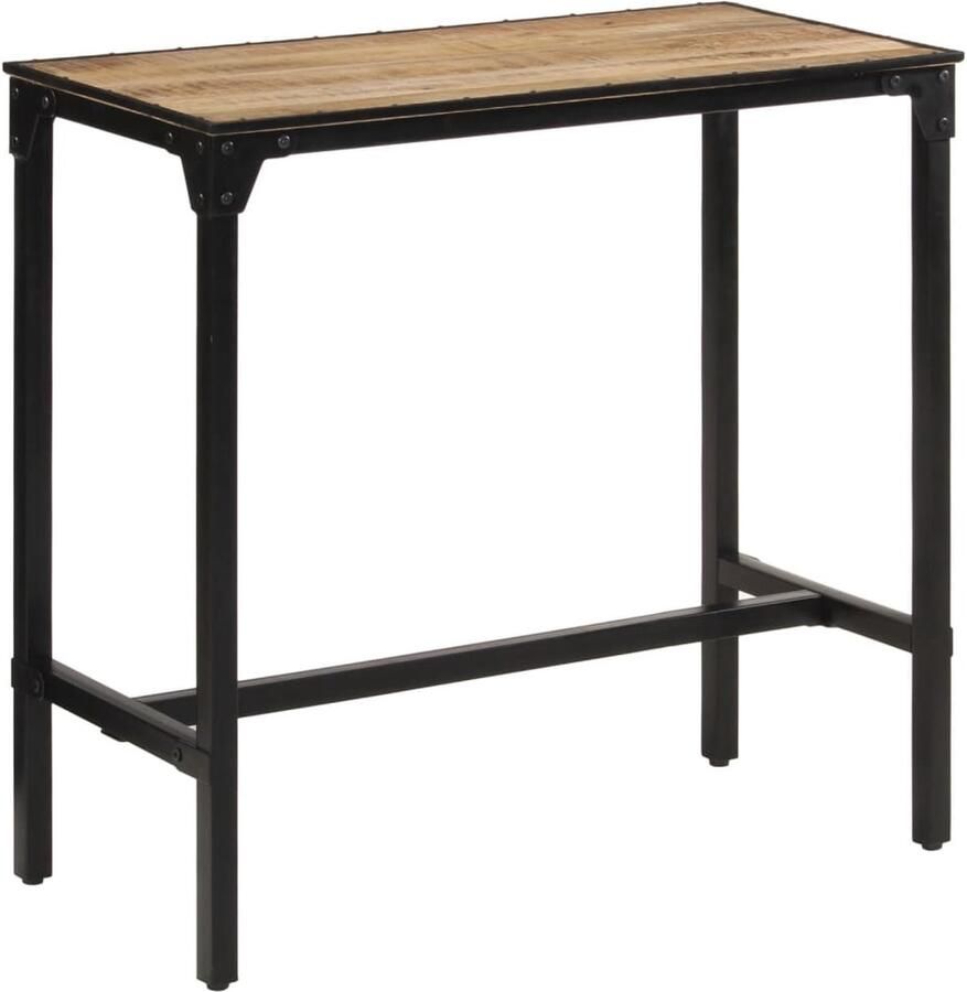 VidaXL Bartafel 110x55x107 cm massief ruw mangohout - Foto 3