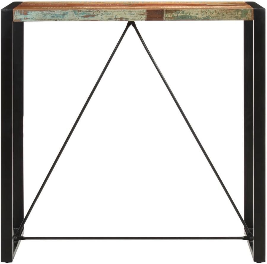 VidaXL Bartafel 110x55x110 cm gerecycled massief hout