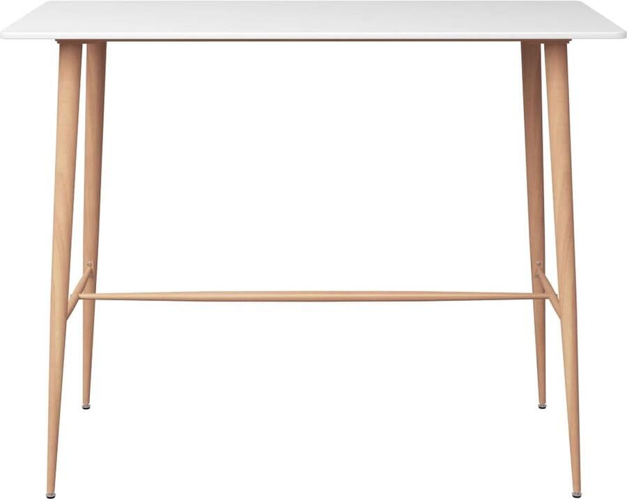 VidaXL Bartafel 120x60x105 cm Wit Bartafel Statafel Bistrotafel Witte Bartafel Mdf Bartafel