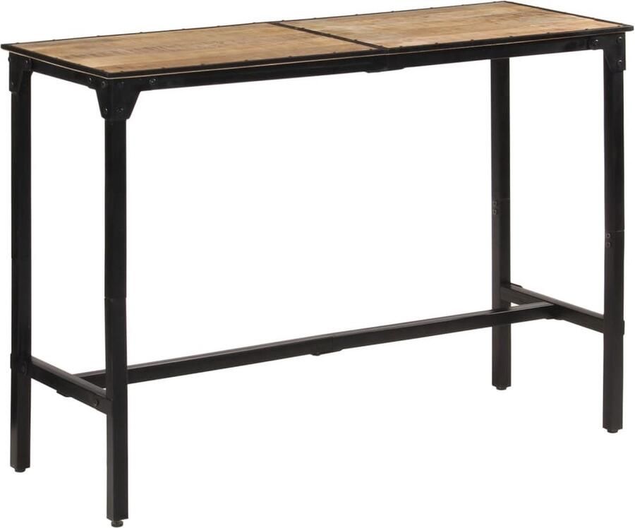 VidaXL Bartafel 150x55x107 cm massief ruw mangohout