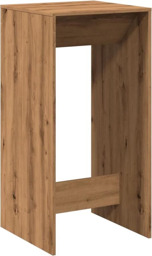 VidaXL Bartafel 51x50x103 5 cm bewerkt hout artisanaal eikenkleur