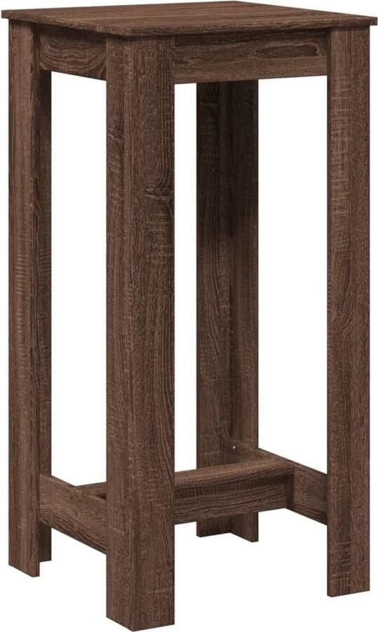 VidaXL Bartafel 51x50x103 5 cm bewerkt hout bruin eikenkleurig - Foto 2