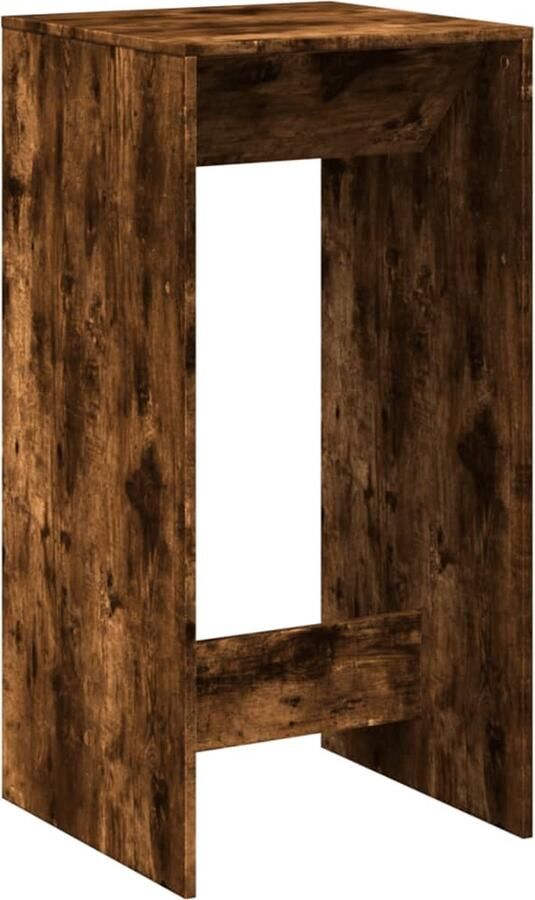 VidaXL Bartafel 51x50x103 5 cm bewerkt hout gerookt eikenkleur
