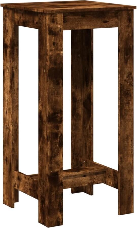 VidaXL Bartafel 51x50x103 5 cm bewerkt hout gerookt eikenkleur - Foto 2