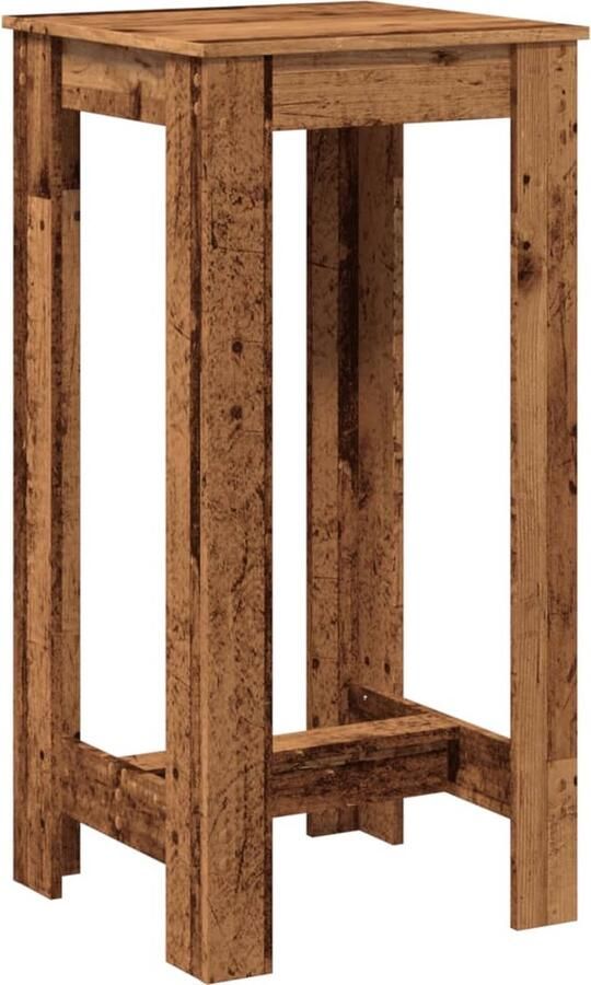 VidaXL Bartafel 51x50x103 5 cm bewerkt hout oud houtkleurig - Foto 2