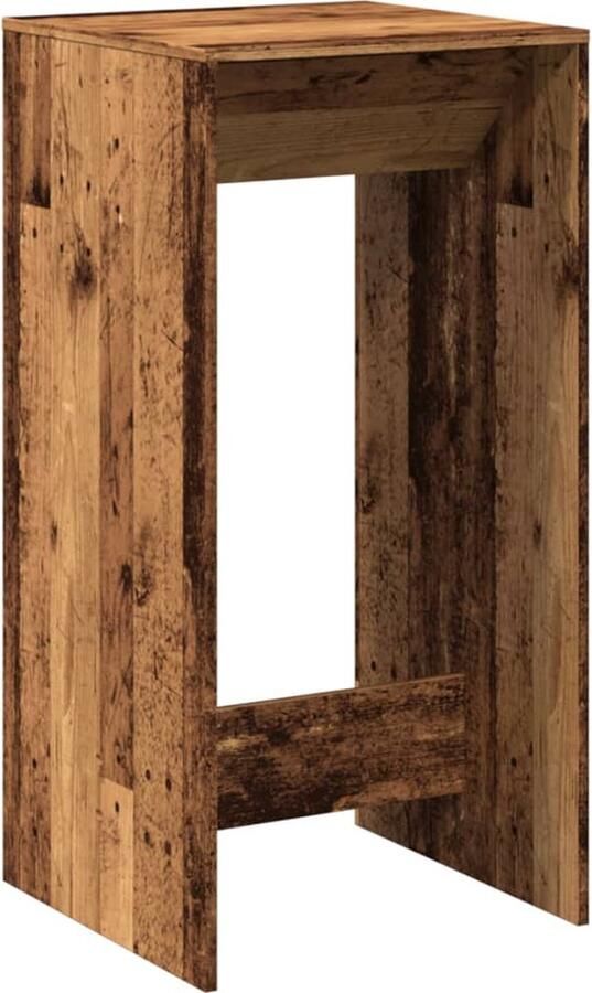 VidaXL Bartafel 51x50x103 5 cm bewerkt hout oud houtkleurig