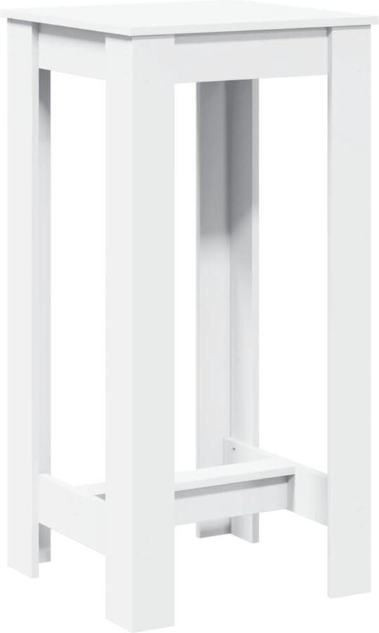 VidaXL Bartafel 51x50x103 5 cm bewerkt hout wit - Foto 2