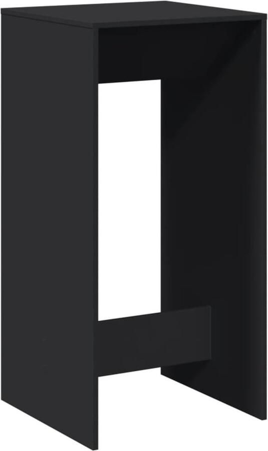 VidaXL Bartafel 51x50x103 5 cm bewerkt hout zwart