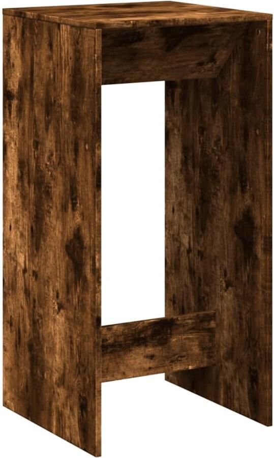 VidaXL Bartafel 51x50x103 5 cm bewerkt hout gerookt eikenkleur Dynamische Sleutel Gereedschapset Draadloos Gereedschap Mechanica Handgereedschap