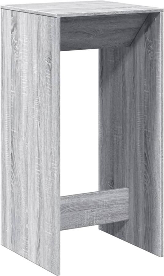 VidaXL Bartafel Bartafels Statafel Statafeltje Bartafel 51x50x103 5 cm bewerkt hout grijs sonoma eikenkleurig