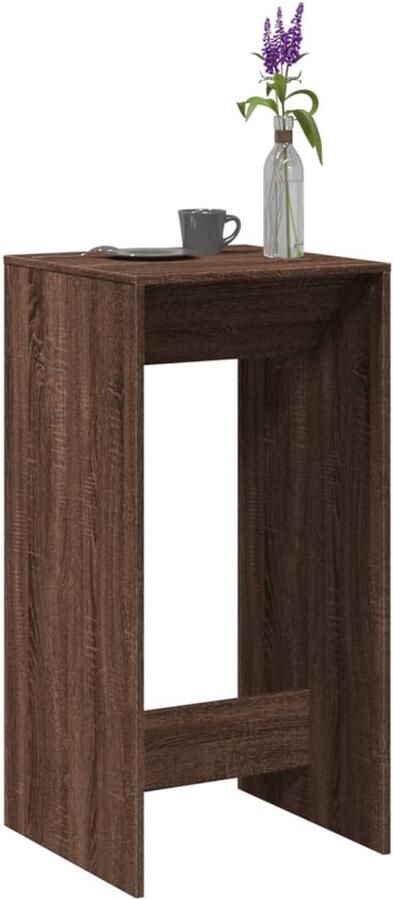 VidaXL Bartafel Bruin Eiken 51x50x103 5 cm Bartafel Bartafels Statafel Statafeltje