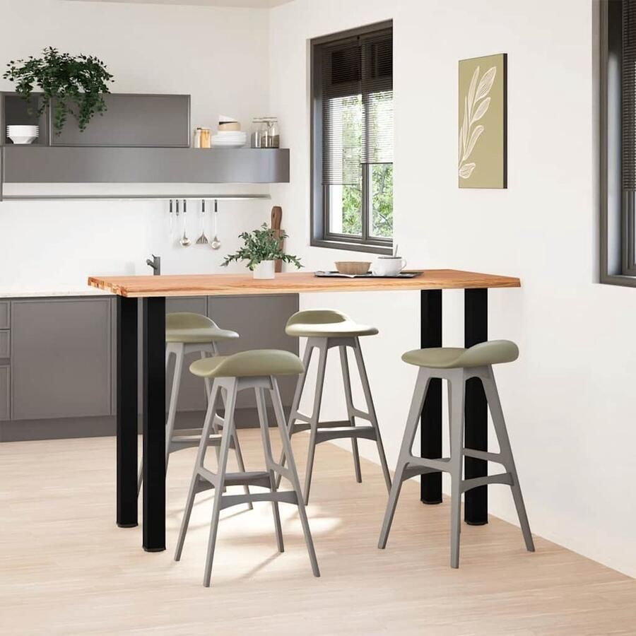 VidaXL Bartafel Massief Eikenhout 180x80x112 cm Bartafel Eetkamerset Salontafel Eikenhouten Tafel Houten Tafel Design Tafel Vintage Tafel Landelijk Tafel Industriele Tafel