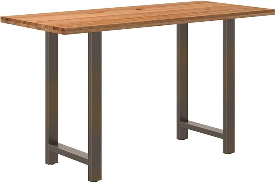 VidaXL Bartafel rechthoekig 180x80x102 cm massief eikenhout lichtbruin - Foto 2