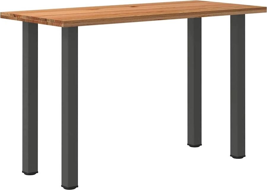 VidaXL Bartafel rechthoekig 180x80x112 cm massief eikenhout lichtbruin