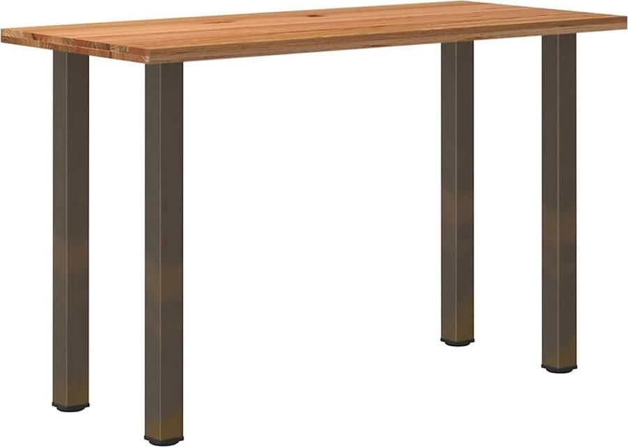 VidaXL Bartafel rechthoekig 180x80x112 cm massief eikenhout lichtbruin