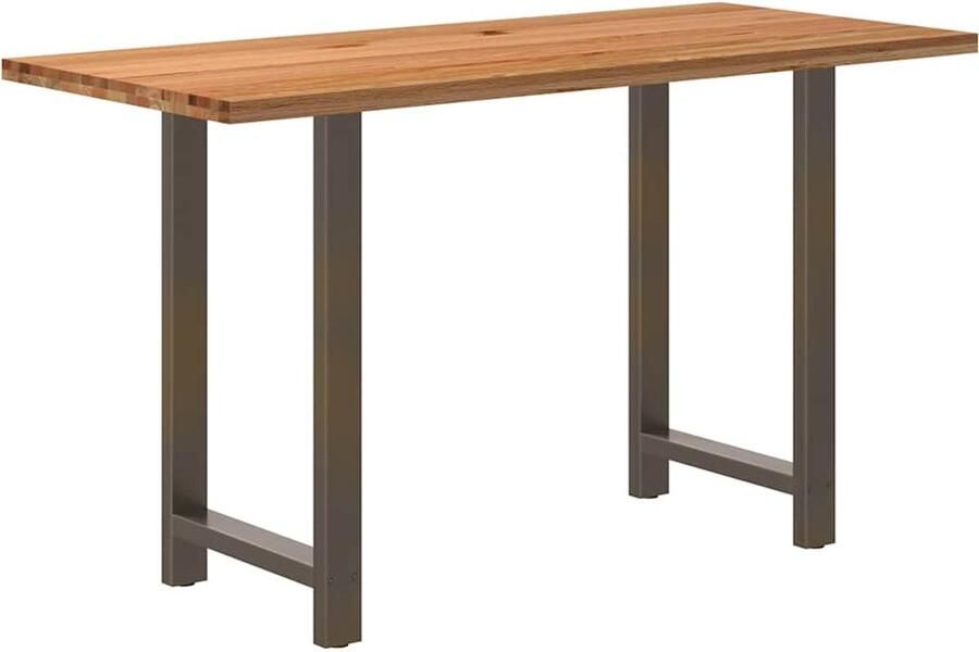 VidaXL Bartafel rechthoekig 180x80x112 cm massief eikenhout lichtbruin