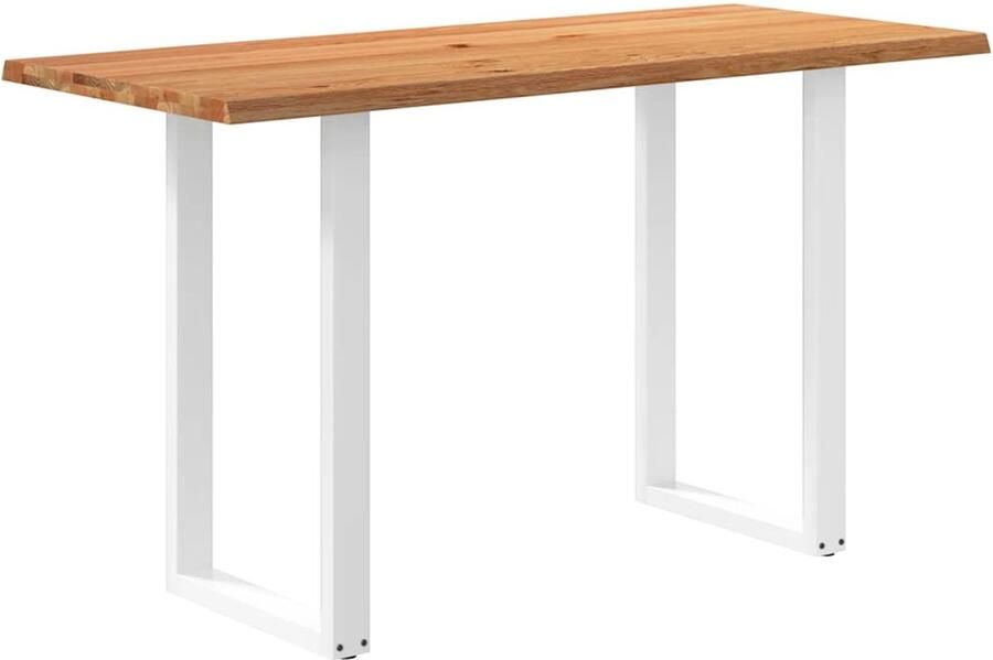 VidaXL Bartafel rechthoekig 180x80x112 cm massief eikenhout lichtbruin