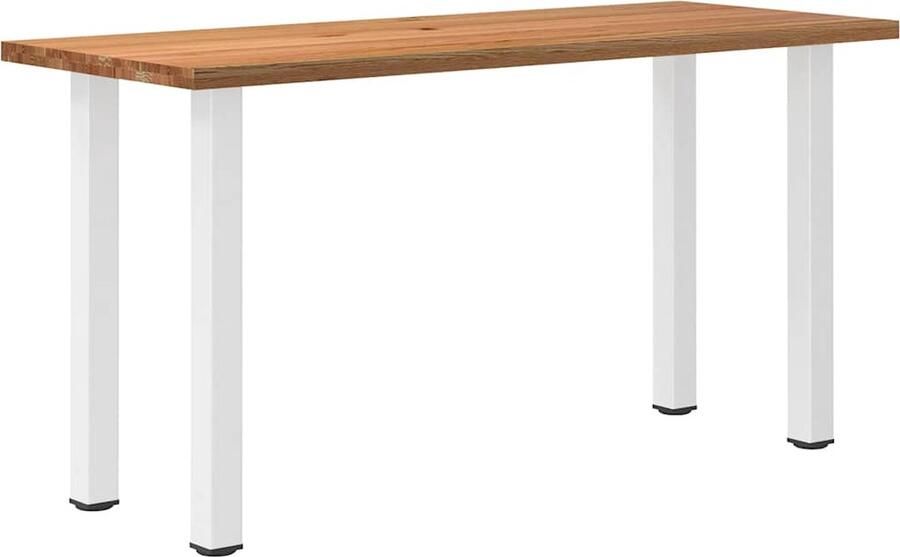 VidaXL Bartafel rechthoekig 200x80x102 cm massief eikenhout lichtbruin - Foto 6