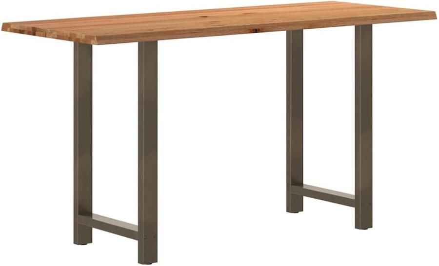 VidaXL Bartafel rechthoekig 200x80x102 cm massief eikenhout lichtbruin - Foto 2