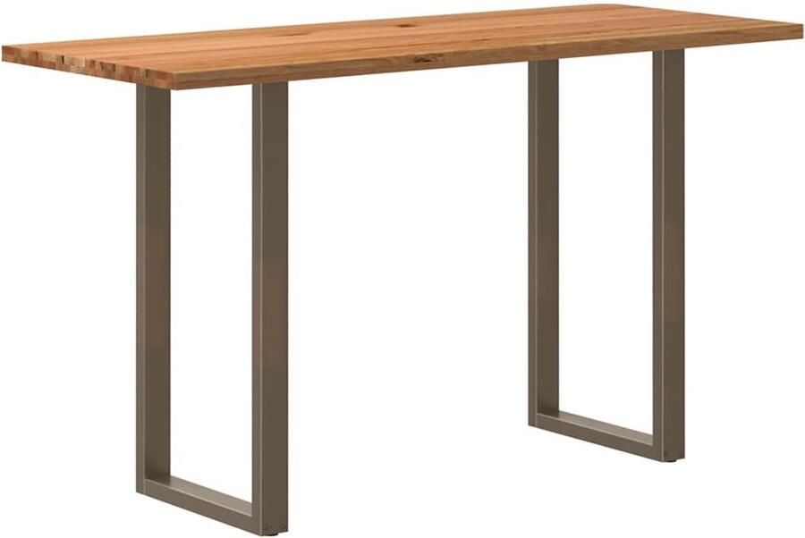 VidaXL Bartafel rechthoekig 200x80x112 cm massief eikenhout lichtbruin