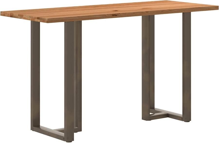 VidaXL Bartafel rechthoekig 200x80x112 cm massief eikenhout lichtbruin