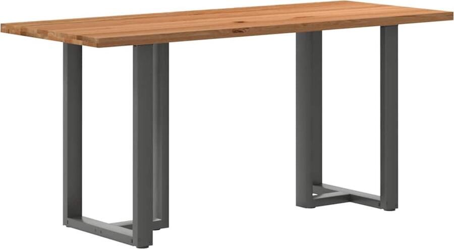 VidaXL Bartafel rechthoekig 200x80x92 cm massief eikenhout lichtbruin