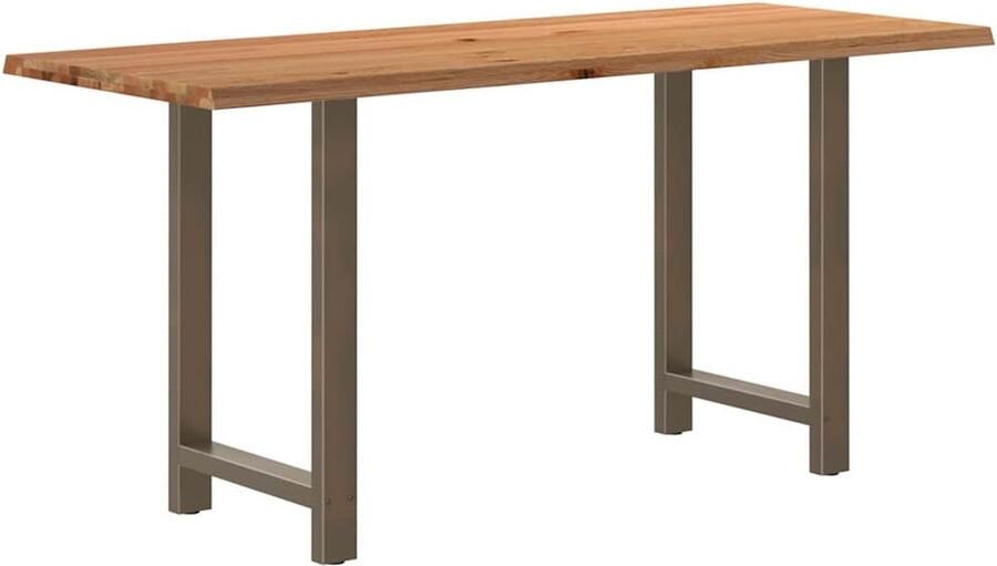 VidaXL Bartafel rechthoekig 200x80x92 cm massief eikenhout lichtbruin