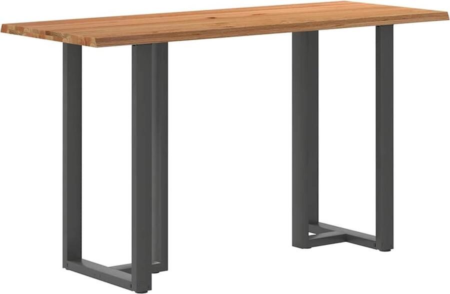 VidaXL Bartafel rechthoekig 200x80x102 cm massief eikenhout lichtbruin