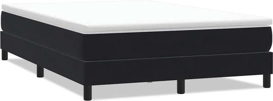 VidaXL Bed boxspring zonder matras 160x220 cm fluweel zwart