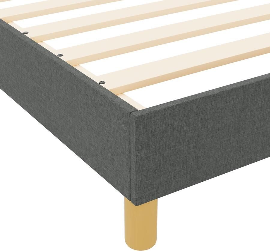 VidaXL Bedframe Donkergrijs Samengesteld hout 90 x 190 cm Duurzaam
