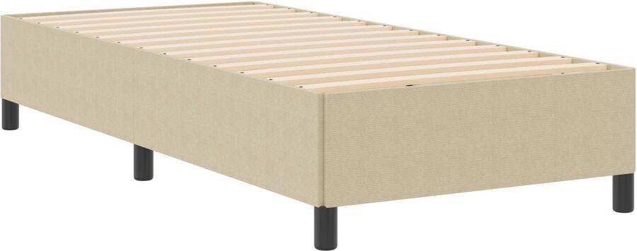 VidaXL Bedframe Lichtgroen grijs Hout 90 x 200 x 35 cm Platformbedframe - Foto 3