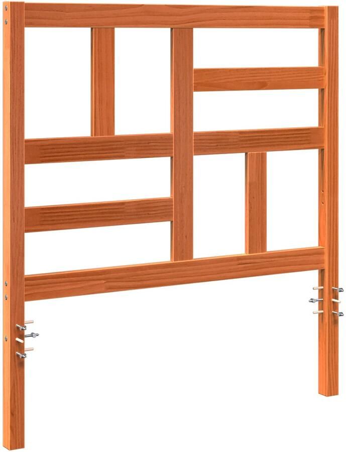 VidaXL Bed Hoofdbord Wasbruin 80.5 x 4 x 104 cm Massief grenenhout